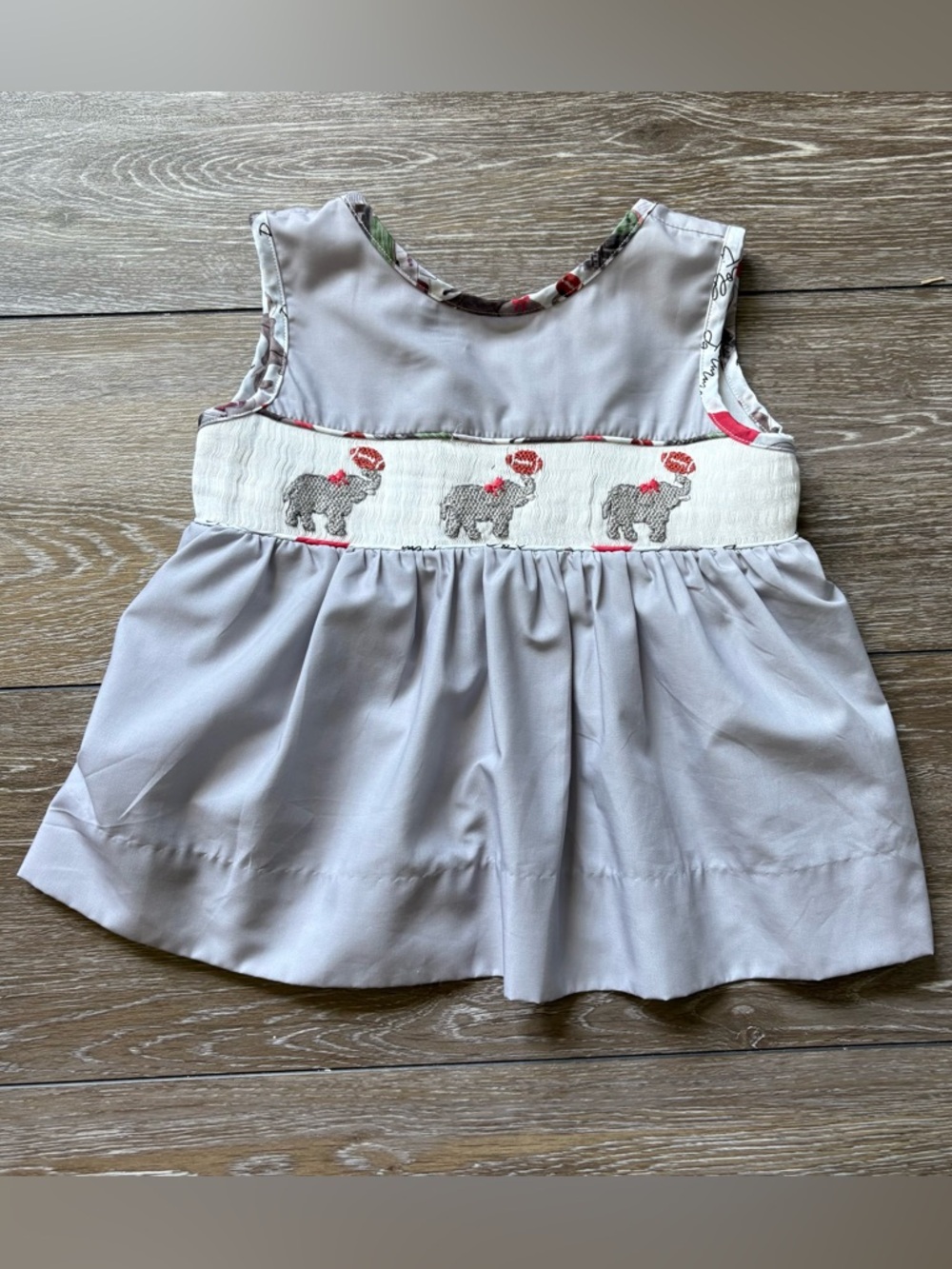 Alabama Football Smocked Boutique Top